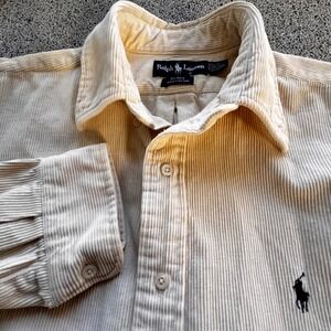 Vintage 90s Polo Ralph Lauren Blake Corduroy Shirt L Rare Saipan USA Tag Preppy